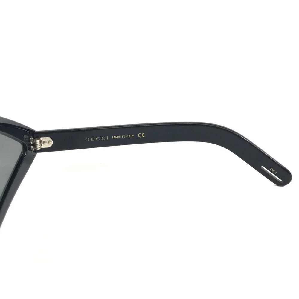 Gucci Sunglasses GG0496S 004 Black Crystal Frames Gray Lenses Hollywood Forever